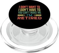Non voglio Non Devo Te Non Posso Sono In Pensione PopSockets PopGrip per MagSafe