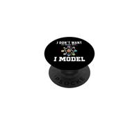 Non voglio vantarmi ma modella scienza divertente fisica Nerd PopSockets PopGrip Adesivo
