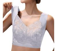 Non-Wired Bra Comfortable Plus Size Bras for Everyday Wear, Great for Casual And Match with T-Shirts. Suitable for all Seasons with Detailed Guide, Light Yellow, XXL(LightBlue,XL)