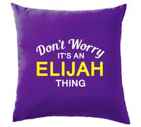 Non Worry It's Un Elia Cosa Cuscino Cognome Personalizzato Nome Famiglia Cover