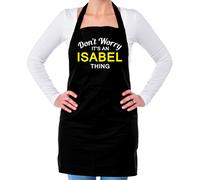 Non Worry It's Un Isabel Cosa Unisex Adulti Grembiule Cognome Nome Famiglia