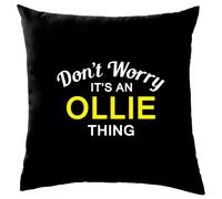 Non Worry It's Un Ollie Cosa Cuscino Cognome Personalizzato Nome Famiglia