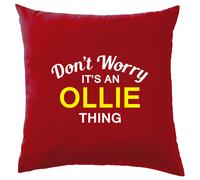 Non Worry It's Un Ollie Cosa Cuscino Cognome Personalizzato Nome Famiglia