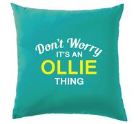 Non Worry It's Un Ollie Cosa Cuscino Cognome Personalizzato Nome Famiglia