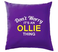 Non Worry It's Un Ollie Cosa Cuscino Cognome Personalizzato Nome Famiglia