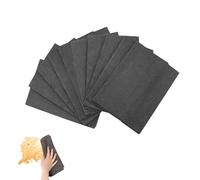 Non-Woven - Super Absorbent 11.8" x 11.8" Thickened Magic Cleaning Cloth, Streak-Free for Glass/Kitchen/Car | Reusable & Lint-Free (Black,10PCS)