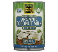 Non Zuccherato Cocco Organico Latte Luce 399ml (Contenitore Da 12) Native Forest