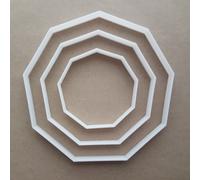 Nonagon Nove Lato Poligono Forma Biscotti Taglierino Dough Pasta Ripieno Sharp