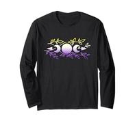 Nonbinary Moons Wiccan Pagan Pride Flag Floral Boho Witchy Maglia a Manica