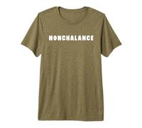 Nonchalance | Minimal Visual Humor Maglietta Premium