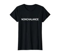 Nonchalance Sweater - Meme Nonchalance Maglietta, Donna, Nero, 3XL
