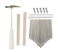 NONDK 17 Kalimba DIY Kit Thum Pianoforte Parti di Ricambio con Chiavi Ponte Tuning Hammer Kit Kalimba Accessori
