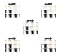 NONDK 180 Pezzi di Perni a Ponte per Chitarra Acustica a Y Nero con Estrattore a Ponticello da 5 Pezzi su Chitarra