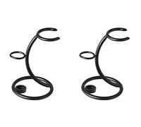 NONDK 2 pezzi 2 in 1 Supporto per strumenti da barba per uomo Pennello da barba curvo Supporti per rasoio manuale Accessori per barba