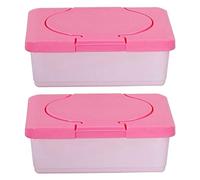 NONDK 2 x scatola di carta umida e salviettine per neonati, tovaglioli, scatola di immagazzinaggio