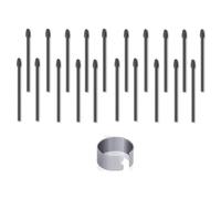 NONDK 20 punte di pennarello compatibili con penna per tablet Remarkable 1/2, punte/punte di ricambio per penna Remarkable 1/2