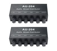 NONDK 2X Mixer stereo audio (2 ingressi 4 uscite) Premere cuffie o amplificatori di potenza