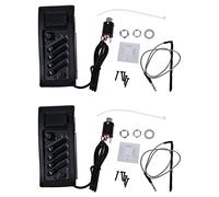 NONDK 2X Preamplificatore per Chitarra Amplificatore Equalizzatore EQ 4-Band EQ Preamplificatore Acustico Piezo 7545R