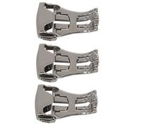 NONDK 3 x cinturino pieghevole in acciaio da 18 mm con fibbia pieghevole per diametro 18 mm, , Bracciale