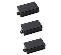 NONDK 3 x Plastic Cover di tenuta Humbucker a forma di parti per chitarra SQ Pickup (nero)