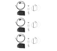 NONDK 3X EQ-4T Preamplificatore EQ a 4 bande con sintonizzatore per chitarra acustica con sintonizzatore LCD e controllo del volume Preamplificatore per chitarra elettrica