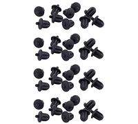 NONDK 40X Gomma Nera 6.35mm Audio PC PC Microfono DVD Copertura Antipolvere