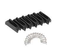 NONDK 6 Pezzi Canoa Kayak Blocco Controllo Timon Nylon Autoblocco Corda per Corridoio, Ancoraggio Accessori per Barche