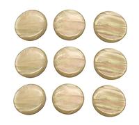 NONDK 9 Pezzi, Bottoni Dito , Tappo a Vite Tappo Dito Valvola, Accessori per Bassa Musicale, Giallo