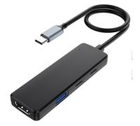 NONDK Base HUB Tipo C 4 in 1 Hub USB C A Adattatore USB 3.0 Compatibile con per 4K Base di Ricarica PD Tipo C Splitter USB C