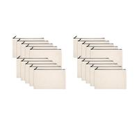 NONDK Borsa fai da te in 20 pezzi astuccio tela penna trucco in - borsa matita tela borsa da viaggio borsa cosmetica tela cotone, crema bianca, Taglia