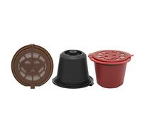 NONDK Capsula di caffè espresso riutilizzabile ricaricabile 3 pezzi per macchina da caffè capsula riutilizzabile ricarica capsula vuota
