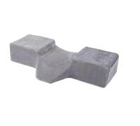 NONDK Cuscino collo ciglia per estensioni ciglia cuscino ergonomico ciglia cuscino letto ciglia schiuma viscoelastica+tasca laterale curva ergonomica grigio