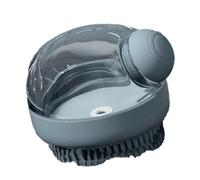 NONDK da doccia per cani, per la pulizia del bagno di massaggio, con dispenser di shampoo per cani e gatti, grigio