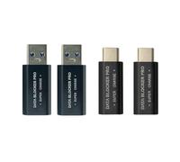 NONDK Data Blocker USB 4 Pezzi e Data Blocker USB-C Furto di Succo Supporta la Ricarica Rapida Sicuro Arresta il Furto di Dati