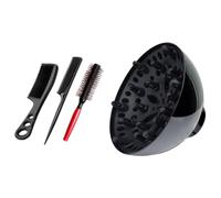 NONDK Diffusore professionale per asciugacapelli da parrucchiere, ugello per soffiatore, diffusore per asciugacapelli da parrucchiere con pettine