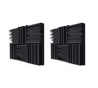 NONDK in Schiuma Acustica Studio 48 Pezzi Spugna Insonorizzato Trattamento di Assorbimento della Stanza Ktv Pad in Schiuma Acustica da Parete in Poliuretano