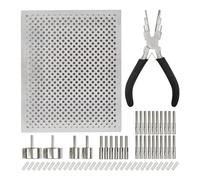NONDK Kit di stencil per filo di seconda generazione con pinze per piegare filo 6 in 1 e perni in metallo, strumenti per realizzare disegni di gioielli