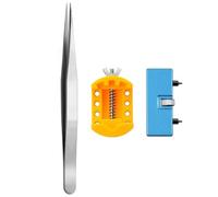 NONDK Kit strumenti di riparazione, chiave apribottiglie orologi, rimozione coperchio posteriore, strumenti apertura per cambio batteria, strumento riparazione orologi, foto a colori