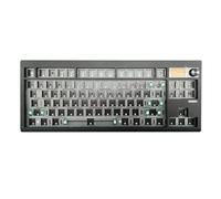 NONDK Kit tastiera meccanica GMK87 con schermo di visualizzazione della scheda retroilluminata RGB tastiera di scambio a caldo per i giochi nero