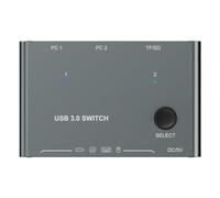 NONDK -KM234T USB3.0 2 ingressi e 4 uscite USB Scomparto Stampante a 4 porte Interruttore tastiera e mouse