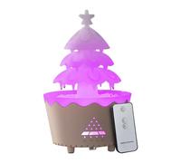 NONDK Lucky Tree Aromaterapia Diffusori di Essenziali Umidificatore di Acqua Girevole per la Casa 250 Ml 7 Luci Colorate Spina Europea
