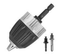 NONDK Mandrino chiave da 0,8-10 mm 3/8-24UNF per mandrino a vite 3/8-24UNF, con gambo esagonale da 1/4 di pollice e adattatore di conversione rapida