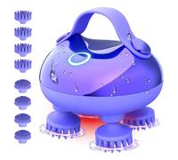 NONDK Massaggiatore elettrico del capeldo,Massaggiatore portatile per la crescita dei capelli,Massaggiatore di testa impermeabile per capeldo,Massaggiatore raschietto a mano