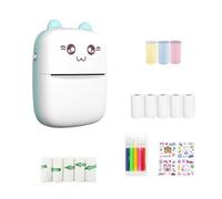 NONDK Mini Stampante Termica Portatile Inchiostro Termico Fili BT 203dpi Foto Etichetta Memo Stampa Domande Scorrette