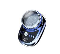 NONDK Rasoio Elettrico USB Ricaricabile Display Digitale Uomini Viaggio Portatile Rimovibile Rasoio Barba Trimmer Capelli,D