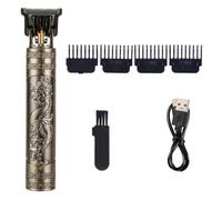 NONDK Rasoio per taglio di capelli per gli uomini, rasoio ricaricabile, vintage elettrico per adulti, rasoio con ricarica USB per la casa, barbiere A