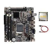 NONDK Scheda madre H55 LGA1156 Compatibile con I3 530 I5 760 Series CPU Memoria DDR3 Scheda madre del computer+CPU I3 540+ interruttore