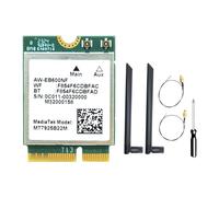 NONDK Scheda MT7925 WIFI 7+2 Antenne 5400Mbps M.2 Triple Band 2.4G/5G/6G BT5.3 Adattatore per Scheda WiFi per Win10/Win11 Linux