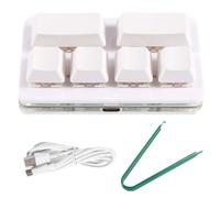 NONDK Tastiera ad accesso diretto personalizzata a 6 , registrazione di giochi, silenzio, frusta di magazzino, scambio a caldo, tastiera meccanica per copiare e incollare