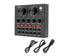 NONDK V8 Audio Card Cambio Voce Trasmissione in Canto Karaoke Cuffie Scheda Audio Esterna Registrazione per Casa Mobile KTV